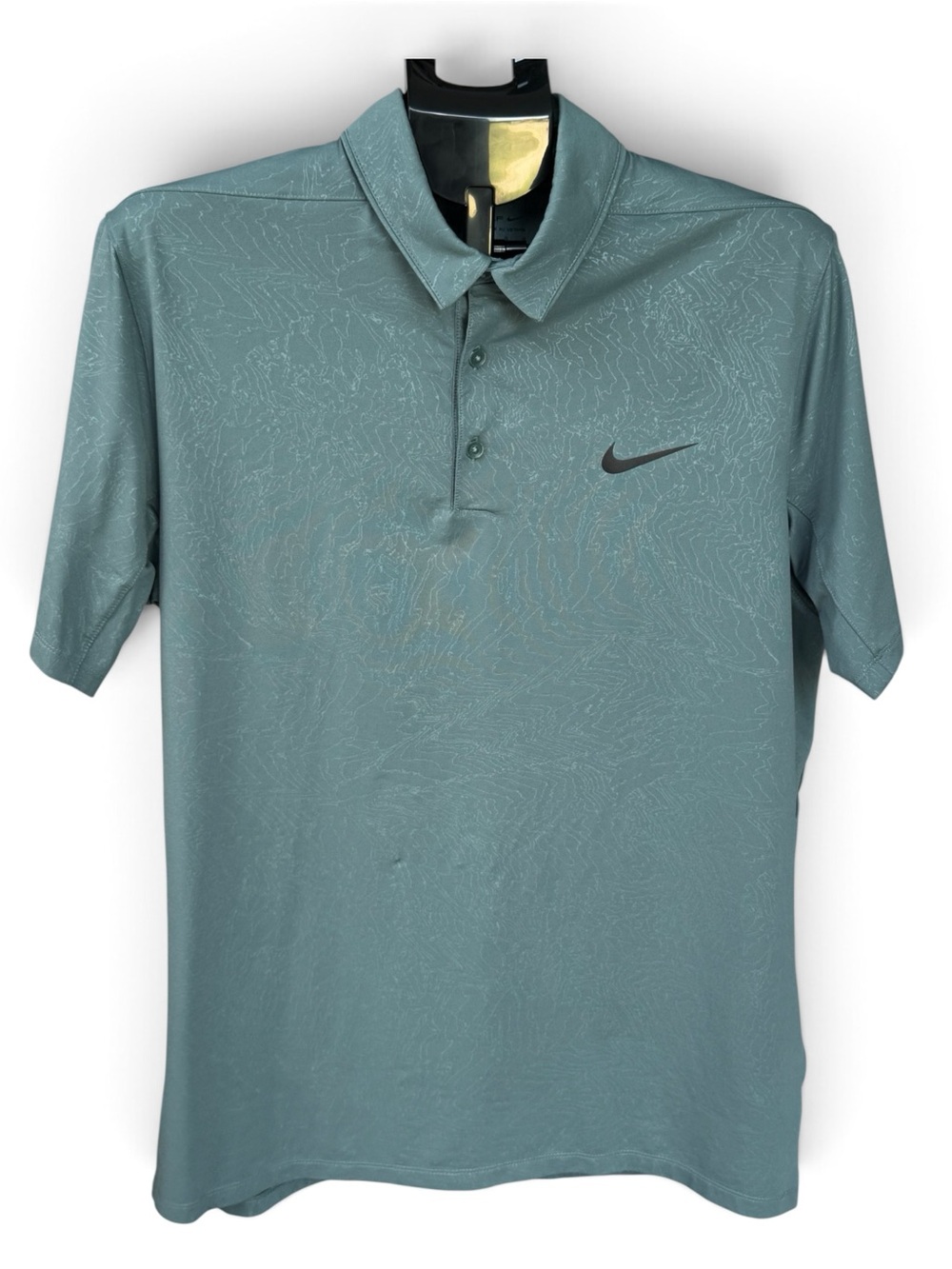 101. Nike Golf Dri-Fit Teal Polo Shirt with Black Swoosh